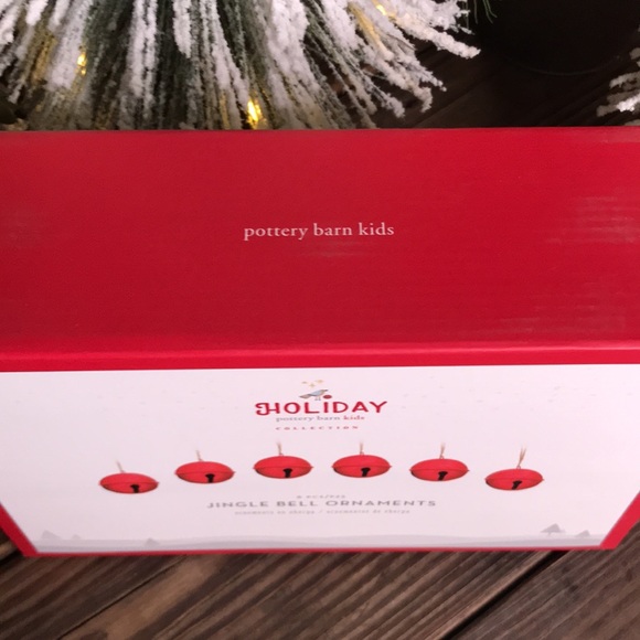 Pottery Barn Kids Red Jingle Bell Ornaments with Jute String , Set of 6 … - Picture 3 of 10